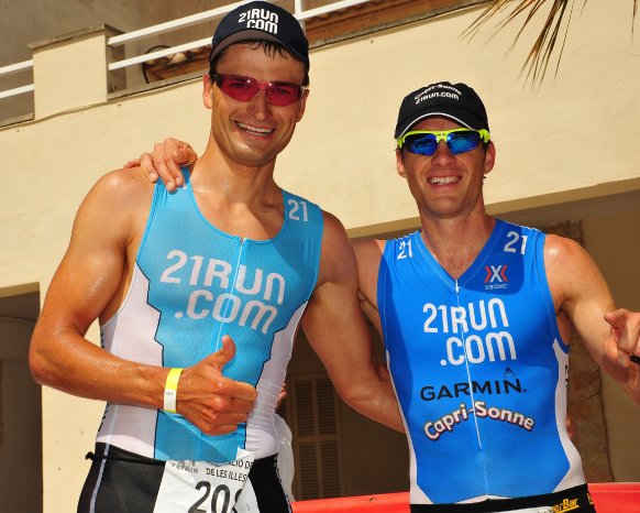 Georg Potrebitsch und Timo Bracht - Olympic Triathlon Mallorca 2012 - Klaus Arendt 002.jpg