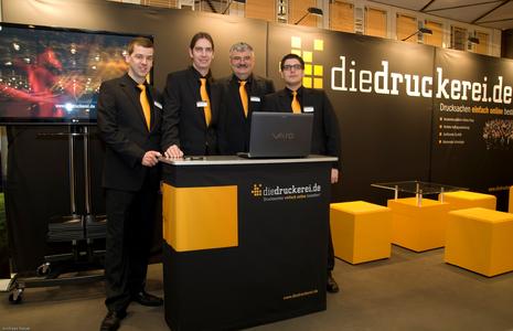 Messestand des Onlineshops von diedruckerei.de