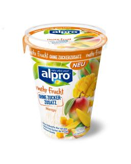 Soja-Joghurtalternativen mit mehr Frucht und ohne Zuckerzusatz Mango