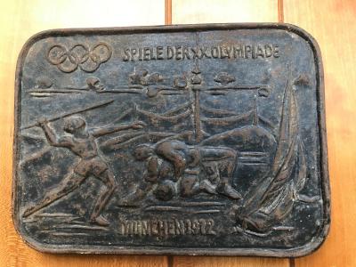 Plakette der Spiele in München 1972