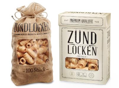 ZÜNDLOCKEN® im Jutesack / Faltschachtel