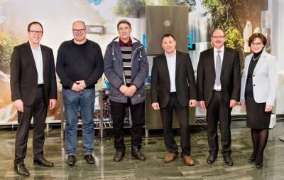 Dr.-Ing. Stefan Scheringer, Martin Hubert, Gerd Bayer, Gunter Fischer, Roland Stumm, Edith Schreiner (vl.)