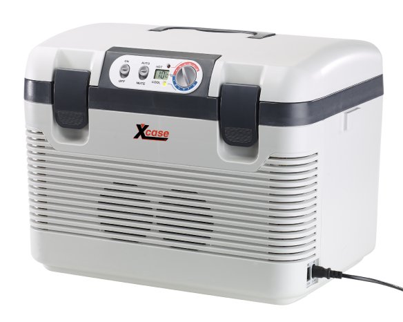 Xcase Thermoelektrische Kühl-/Wärmebox, LED-Anzeige, 12/24 & 230 V, 19  Liter, PEARL GmbH, Story - lifePR