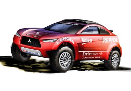 Racing Lancer sketch red