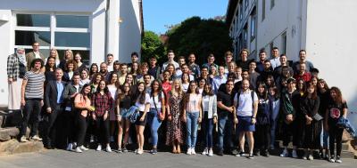 Die Austauschstudierenden und das Team des International Centers freuen sich über den gelungenen Auftakt der Orientierungswochen / Foto/Christopher Thiele