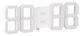 Lunartec Dimmbare LED-Tisch- & Wanduhr, Temperatur-Anzeige, Wecker, App, 37 cm