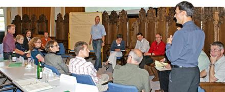 In sechs Arbeitsgruppen diskutierten die Teilnehmer(innen) am zweiten Veranstaltungstag Problemstellungen des Energiemanagements im Hochschulalltag