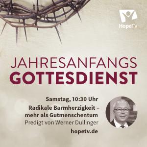 Ankündigung zum Jahresanfangsgottesdienst 2021
© www.hopetv.de