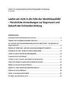 Artikel `Laufen wir nicht in die Falle der Identitätspolitik!´.pdf