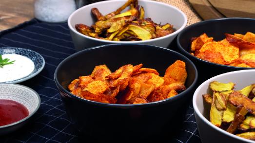 Figurfreundlich gelingen selbstgemachte Kartoffel-Chips im Backofen oder in der Mikrowelle / Bild: KMG/die-kartoffel.de