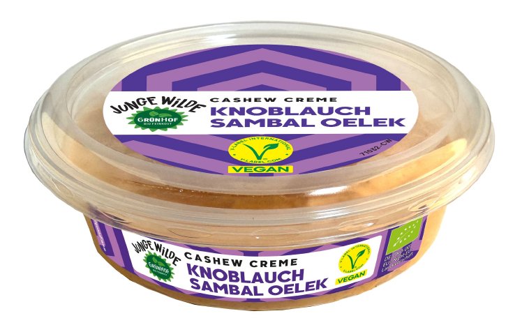 Produktfoto_Grünhof Junge Wilde_Cashew Creme Knoblauch Sambal Oelek 150 g.jpg