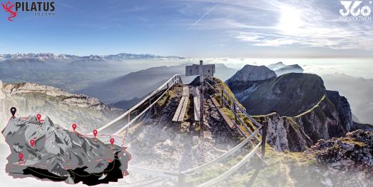 Mockup aus der neuen Pilatus Erlebnistour