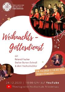 Weihnachtsgottesdienst aus Friedensau auf Hope-TV und YouTube