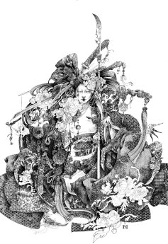 Nataliia Muzychenko_Geisha with atributes_45x65.jpg