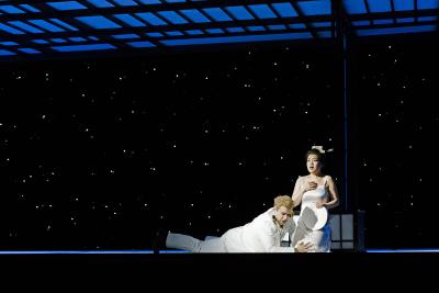 Madama Butterfly - Premiere 14. März 2015 // Pinkerton (Gaston Rivero) & Cio-Cio-San (Karah Son) / © Kirsten Nijhof