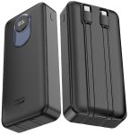 revolt Powerbank mit 20.000 mAh PB-850, USB-C PD, USB-A QC und 8-PIN, 22,5 Watt