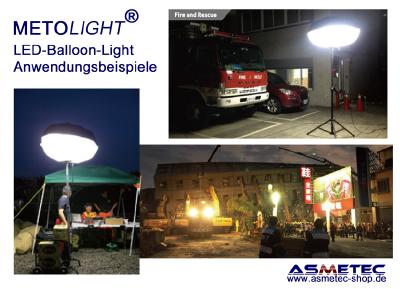METOLIGHT LED-Ballon-Leuchten - Anwendungsbeispiele