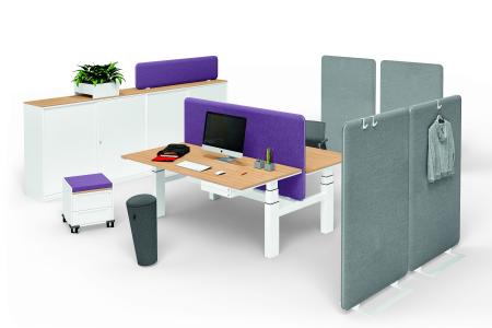 WINEA SONIC DUO Arbeitsplatz violett