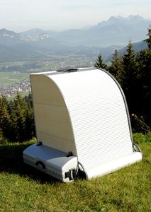 Bio Medico GmbH hat eine mobile Sauna mit Ferninfrarottechnik entwickelt