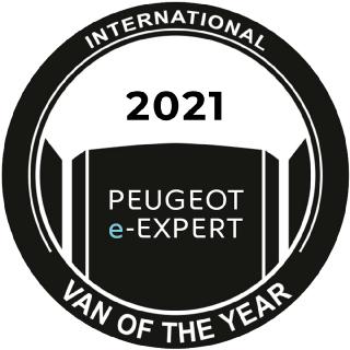 Der neue PEUGEOT e-Expert* wurde mit dem IVOTY 2021 ausgezeichnet.