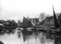 Der Hafen von Carolinensiel (Foto um 1900, DSHM)