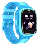 TrackerID 4G-GPS-Kinder-Smartwatch PW-150.kids, Videoanruf, Gorilla-Glas, Herzfrequenz, blau