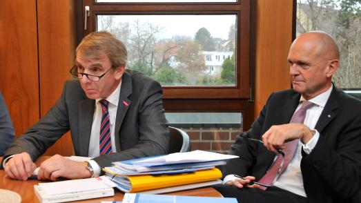 Pressegespräch Vollversammlung - Präsident Harald Herrmann und Hauptgeschäftsführer Dr. Joachim Eisert