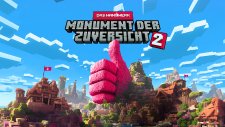 Über zwei Seasons hat das „Monument der Zuversicht“ die Gaming-Community in Minecraft und auf Twitch begeistert. Auf dem Maimarkt können Besucher die virtuelle Welt in der Halle des Handwerks erkunden.