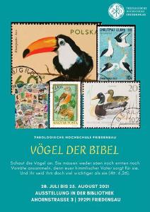 Hochschulbibliothek zeigt philatelistische Objekte "Vögel der Bibel"