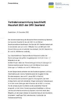 20201218_Vertreterversammlung DRV Saarland beschließt Haushalt 2021.pdf
