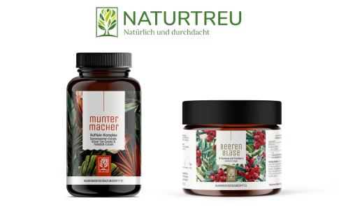 Die Produkte Muntermacher und Beerenblase von Naturtreu
