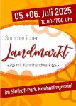 Sommerlicher Landmarkt mit Kunsthandwerk in Neuharlingersiel