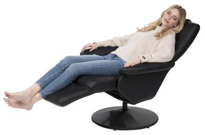 newgen medicals Vibrations-Massagesessel mit Heizfunktion, Fußteil und Kopfstütze