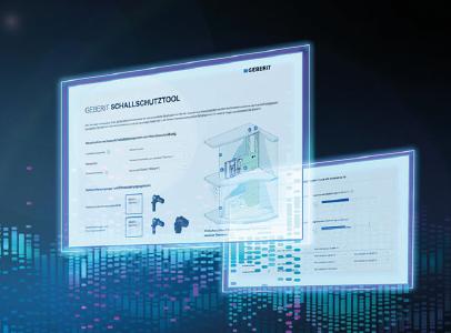 Mit dem Geberit Schallschutztool können alle am Bauprozess Beteiligten schnell und einfach feststellen, mit welchen Systemen und Produkten sie den geforderten Schallschutz bei ihren Bauprojekten einhalten / Foto: Geberit