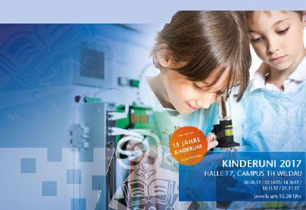 Vorankündigung: 13. Kinderuniversität an der Technischen Hochschule Wildau startet am 30. September 2017