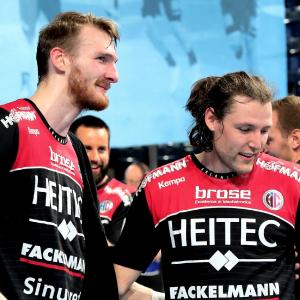 (Jocki_Foto, Erlangen): Antonio Metzner und Johannes Sellin – insgesamt 11 Treffer gegen Balingen
