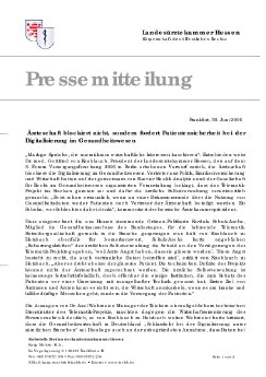 PM  Forderung nach Patientensicherheit bei Digitalisierung im Gesundheitswesen.pdf