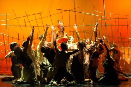 Eine Szene aus dem Musical AIDA