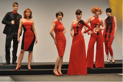 Die Models des "Team Créateur de Intercoiffure" beim Kongress in Hamburg