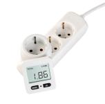 revolt Digitaler Energiekostenmesser mit 180° drehbarem Display, bis 3.680 Watt