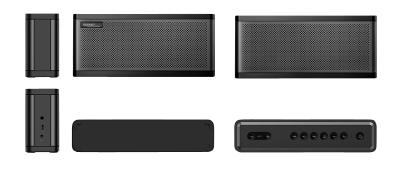 auvisio Premium 2.1-Lautsprecher, 6.700-mAh-Akku, Bluetooth, NFC, 50 Watt