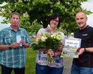 Familie Thiele und Arena Geschäftsführer Tino Flügel (rechts)
