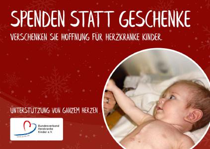 Spendengeschenk Bundesverband herzkranke Kinder e.V.