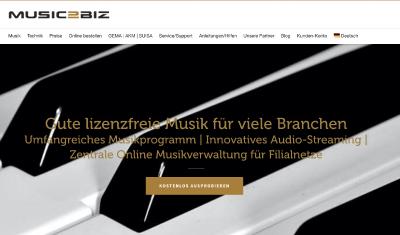 MUSIC2BIZ Homepage