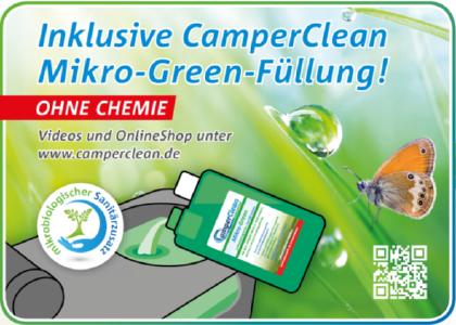 MikroGreen Zusatzhinweis CC Station / Foto CamperClean