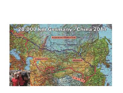 28.000 km von Bayern nach China mit Kerstin und Albert Knaus (Foto: Knaus)