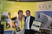 Die Trophy-Gewinnerin 2012:  Sabine Schwede vom Golfclub Prenden
