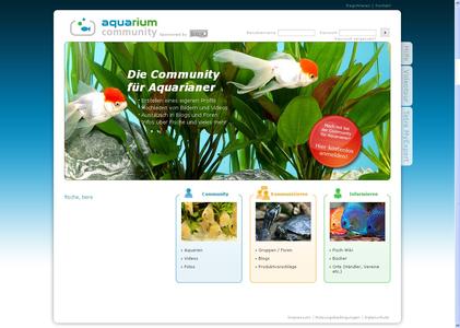 Soziales Netzwerk für Liebhaber von Zierfischen und Aquarien im Internet: www.aquarium-community.de