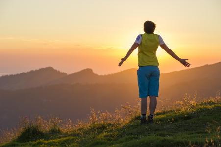 Sonnenuntergang am Riedberger Horn, Balderschwang, Allgäu