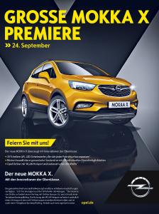 Doppelt fährt besser: Der neue Opel MOKKA X feiert am 24. September in Deutschland Händlerpremiere – und der neue Opel Zafira gleich mit